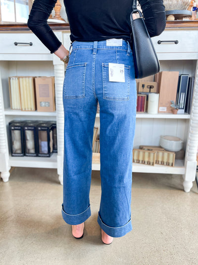 Vervet Kris High Rise Wide Cuff Jean