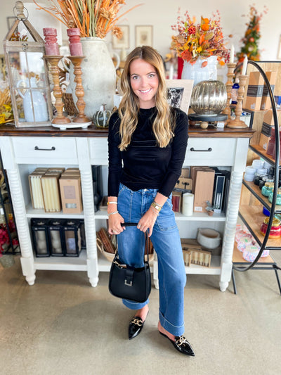 Umgee Black Layer Top