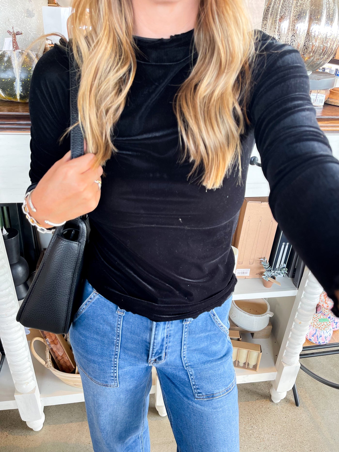 Umgee Black Layer Top