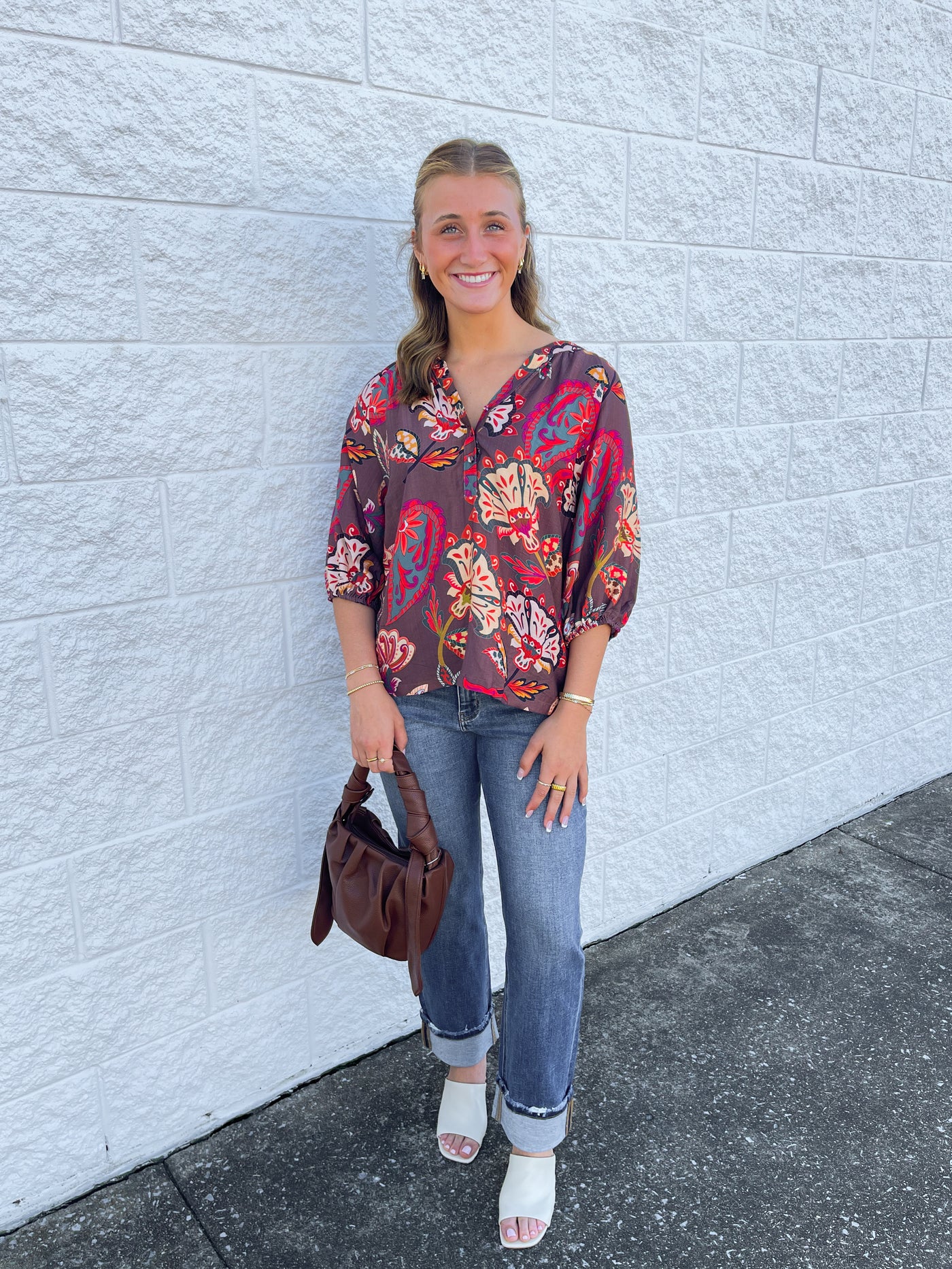 Umgee Brown Briar Top