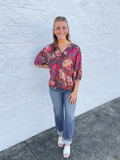 Umgee Brown Briar Top