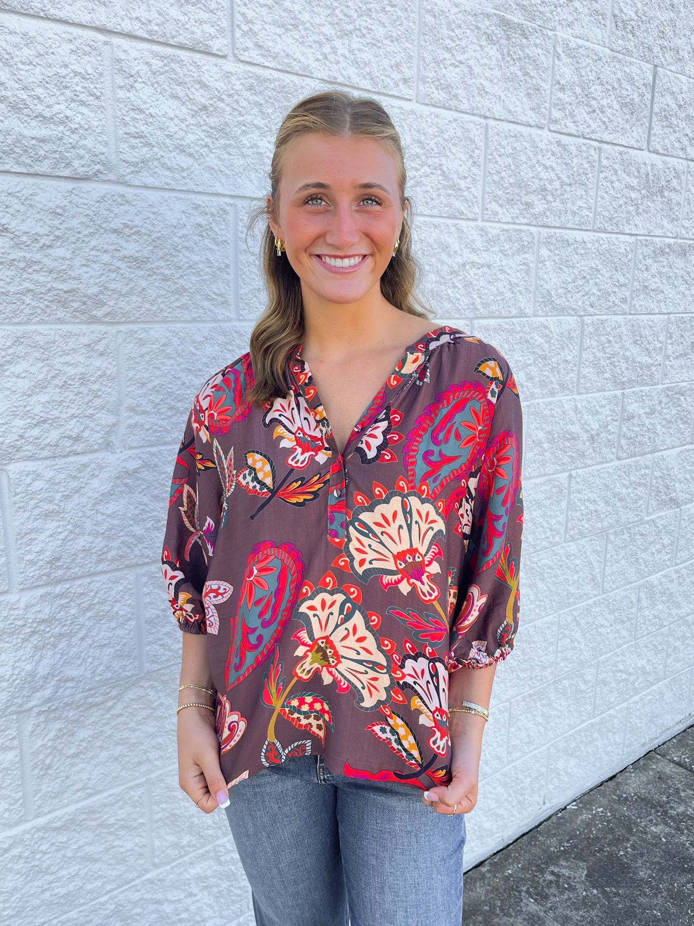 Umgee Brown Briar Top