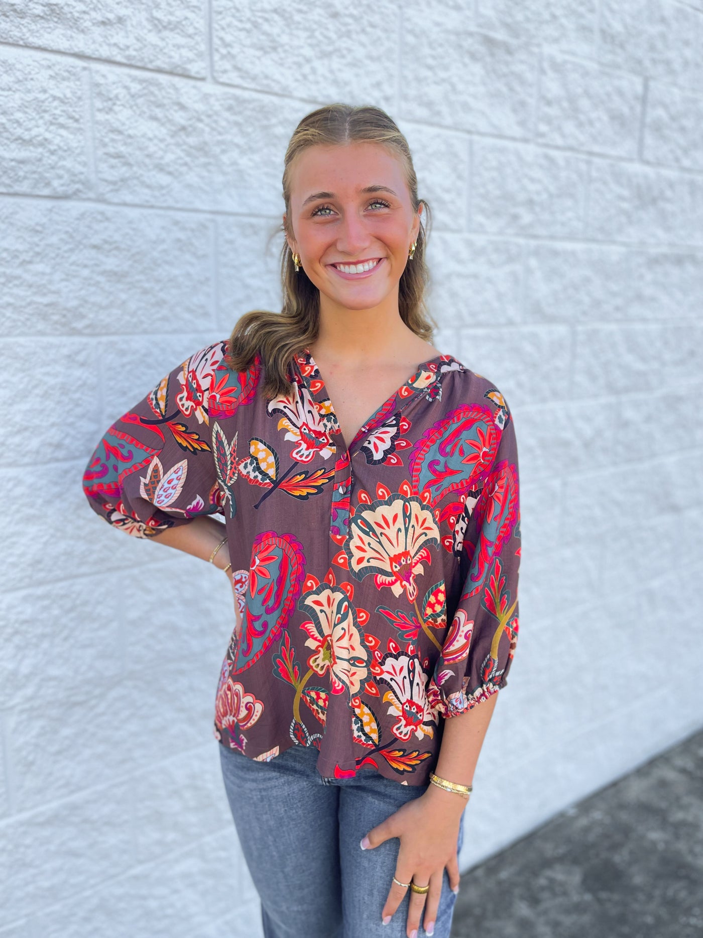 Umgee Brown Briar Top