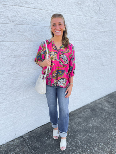 Umgee Pink Briar Top