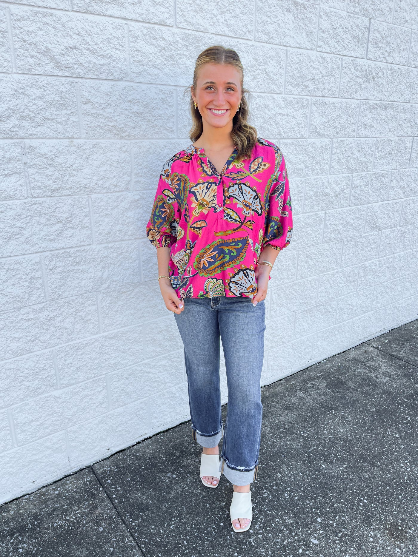 Umgee Pink Briar Top