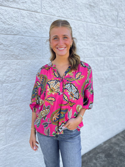 Umgee Pink Briar Top