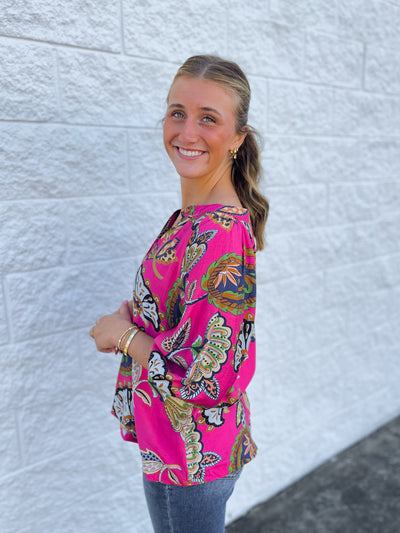 Umgee Pink Briar Top