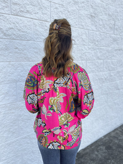 Umgee Pink Briar Top