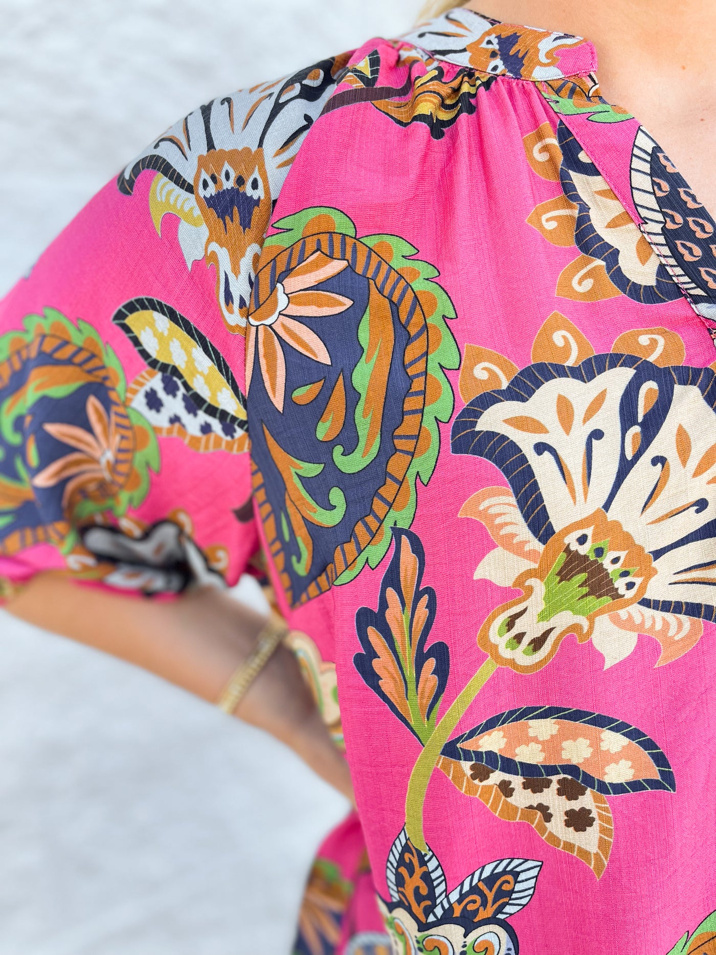 Umgee Pink Briar Top