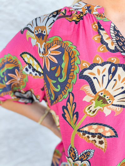 Umgee Pink Briar Top