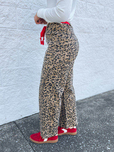 Stretchy Printed Denim Jeans