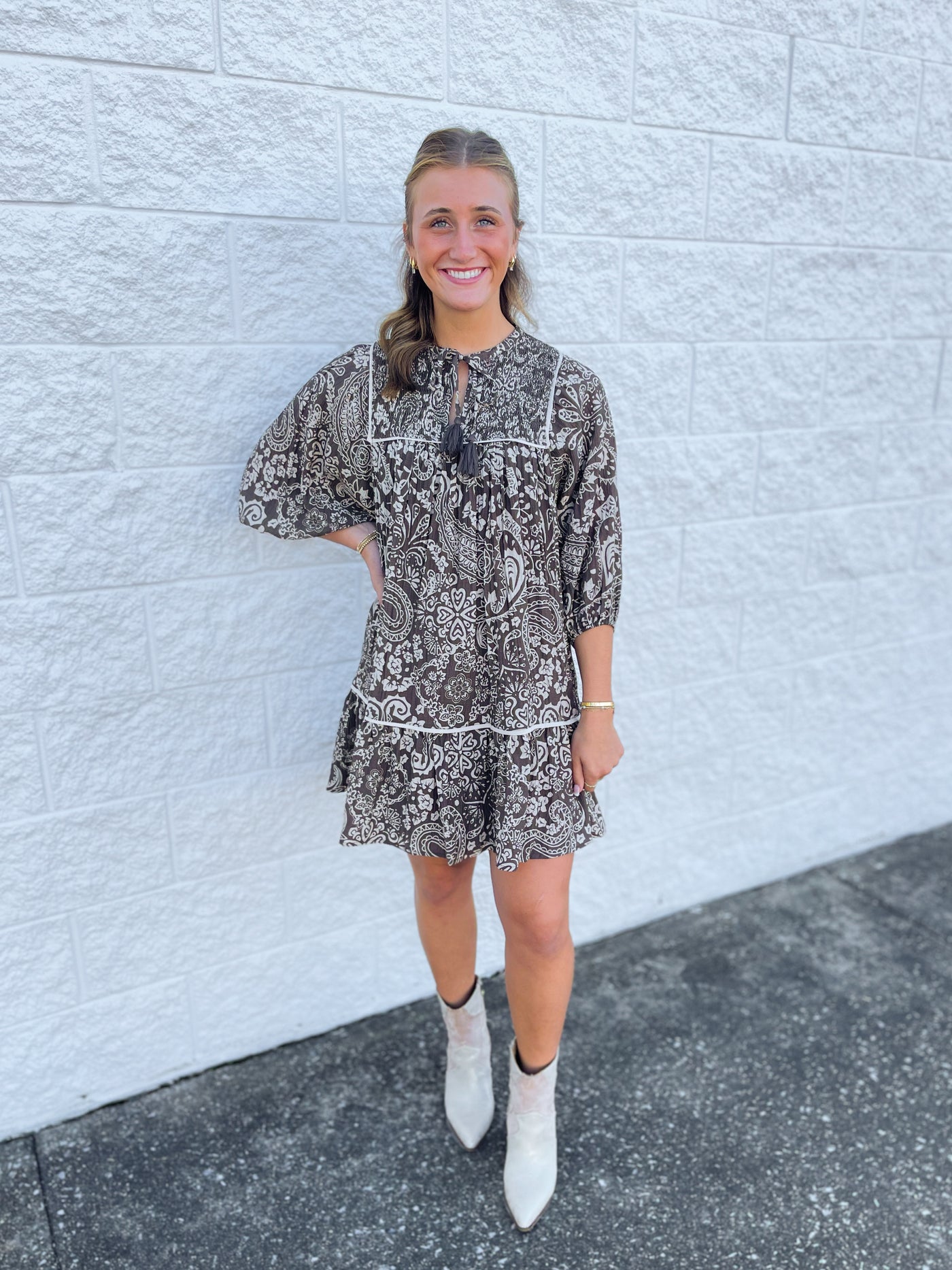 Umgee Brown Remy Dress