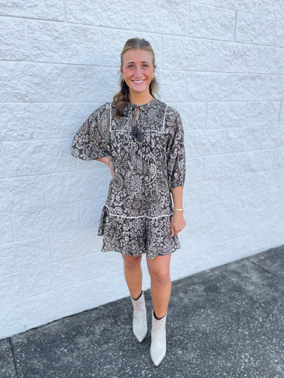 Umgee Brown Remy Dress