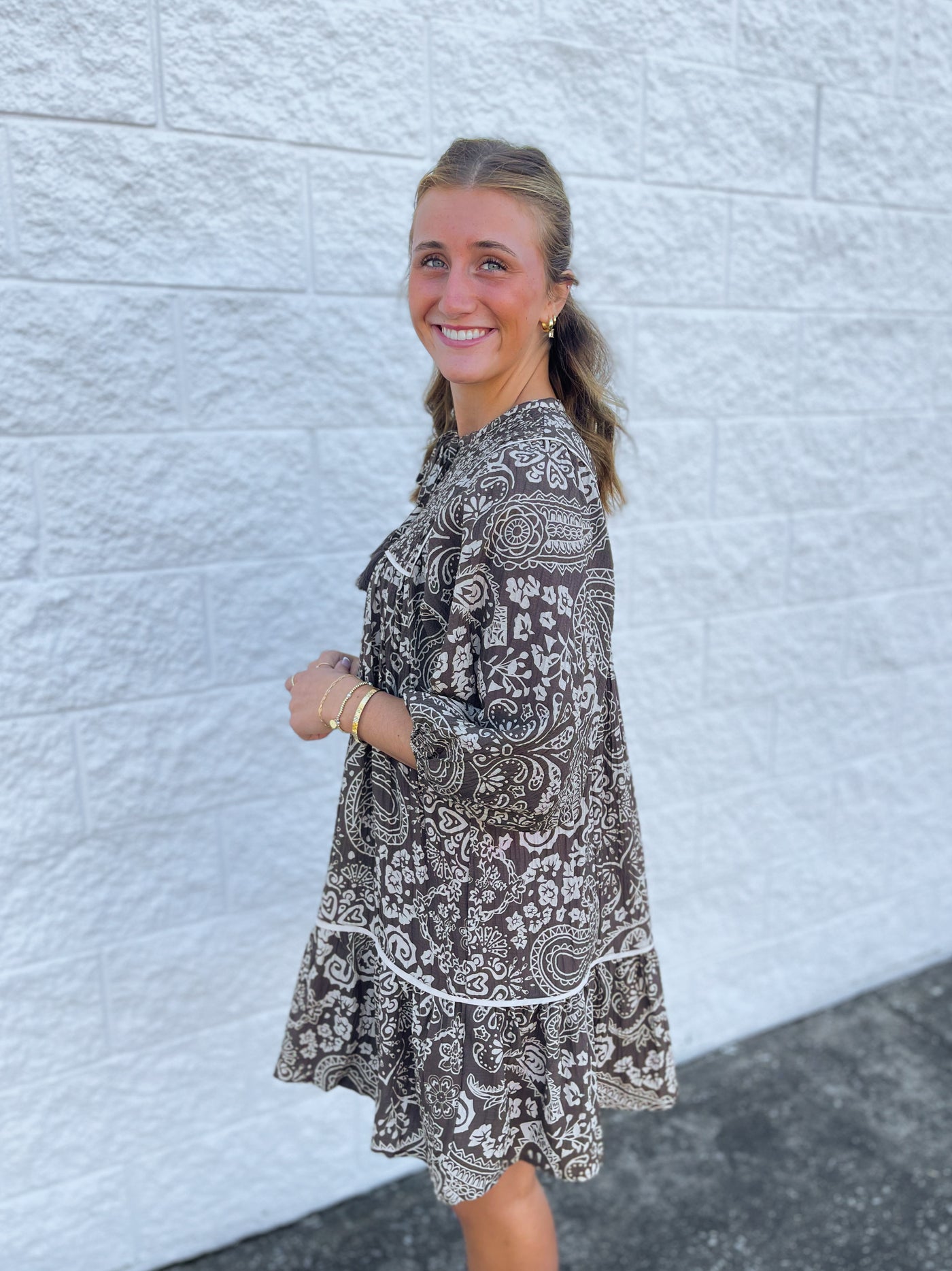 Umgee Brown Remy Dress