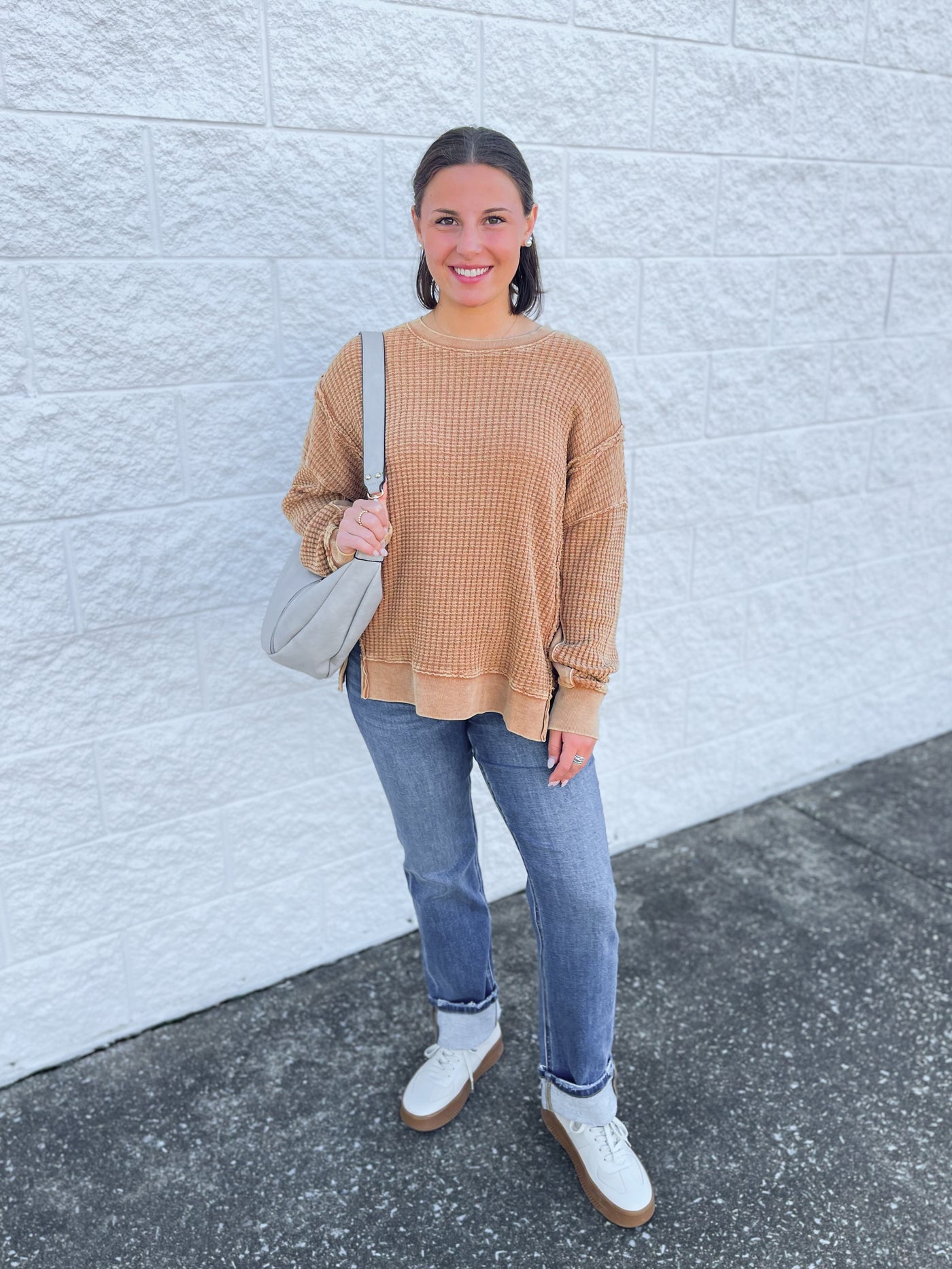 Easel Almond Campbell Top