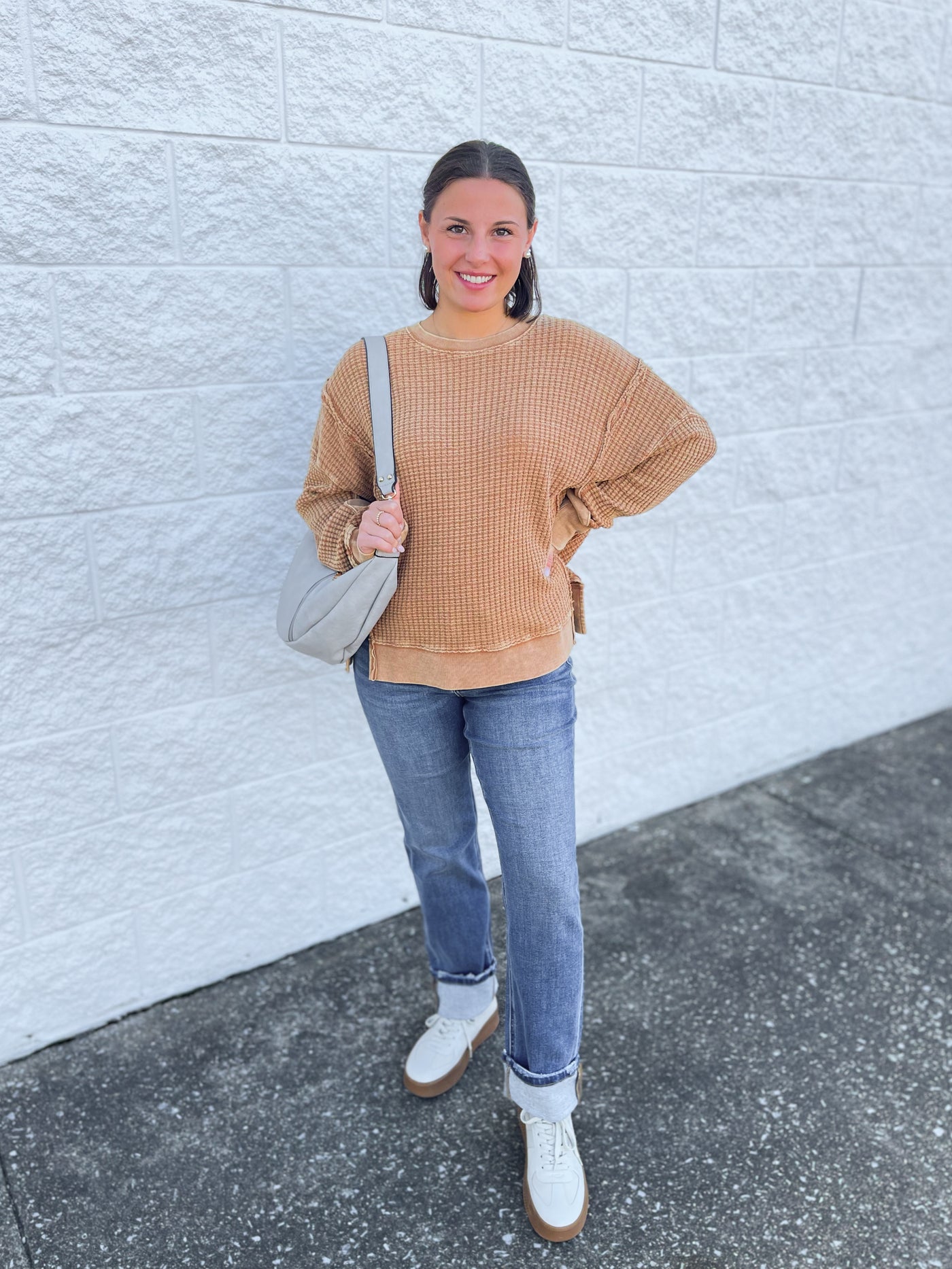 Easel Almond Campbell Top