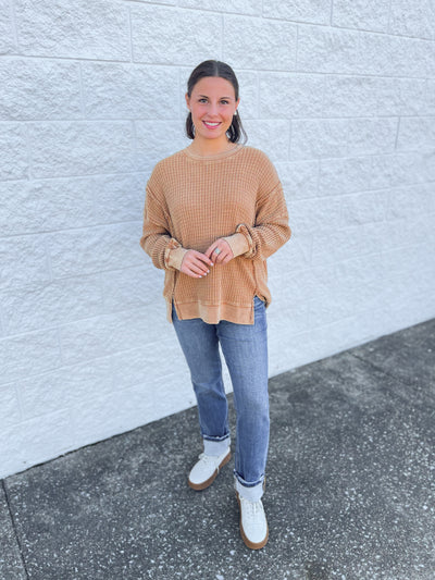 Easel Almond Campbell Top