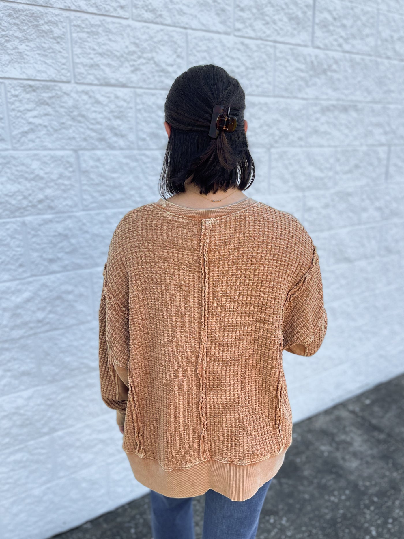 Easel Almond Campbell Top