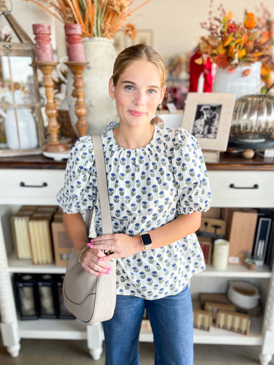 Nina Floral Foulard Top