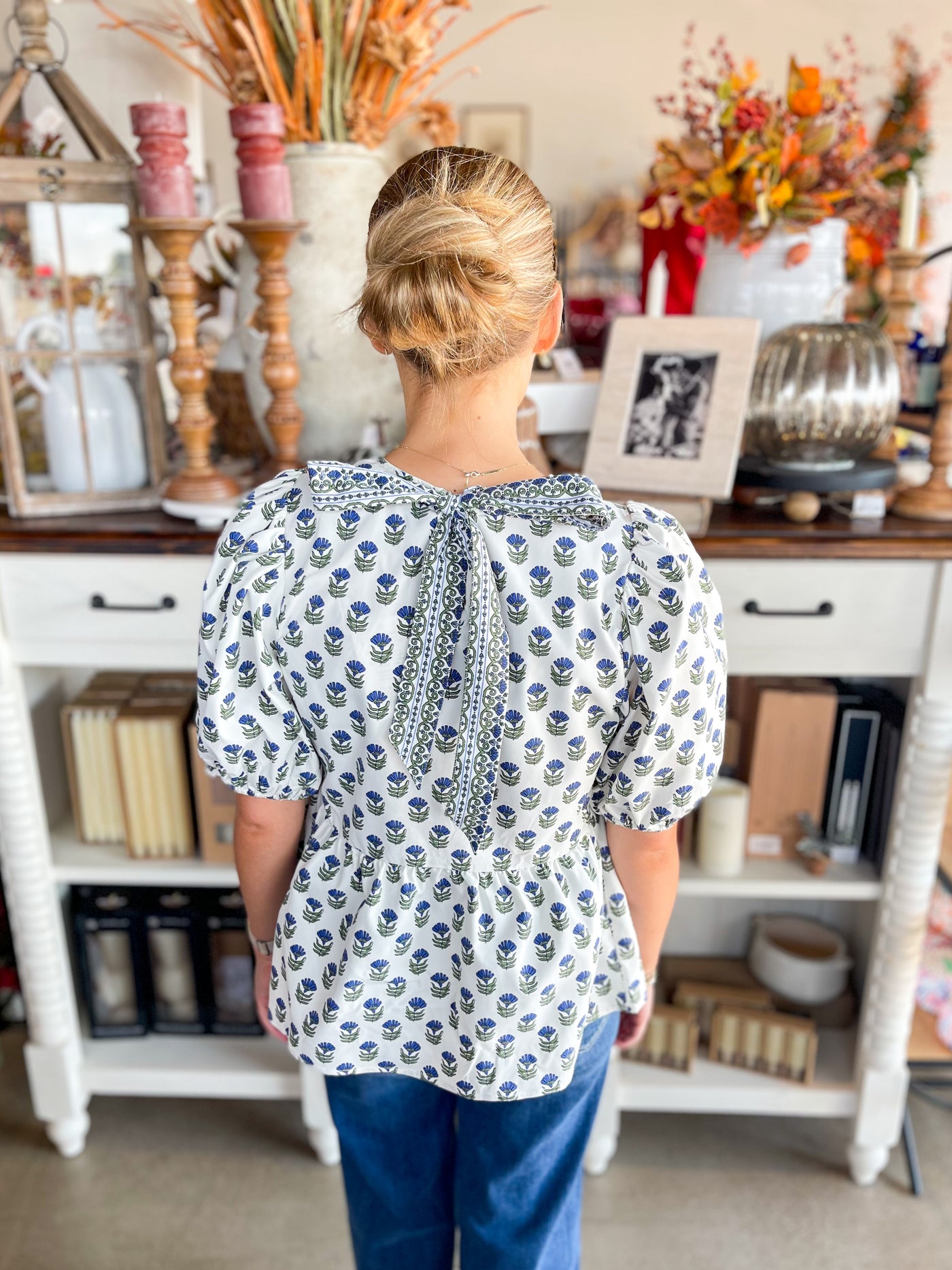 Nina Floral Foulard Top