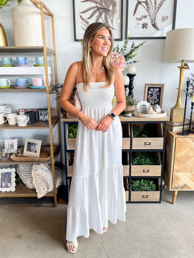 White Strapless Sidney Dress