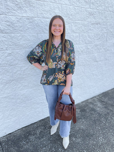 Umgee Teal Briar Top