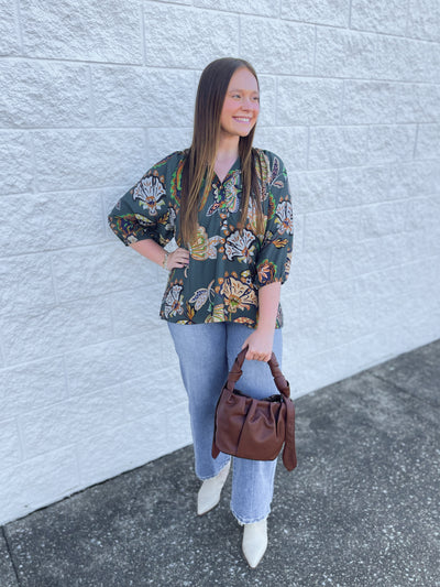 Umgee Teal Briar Top