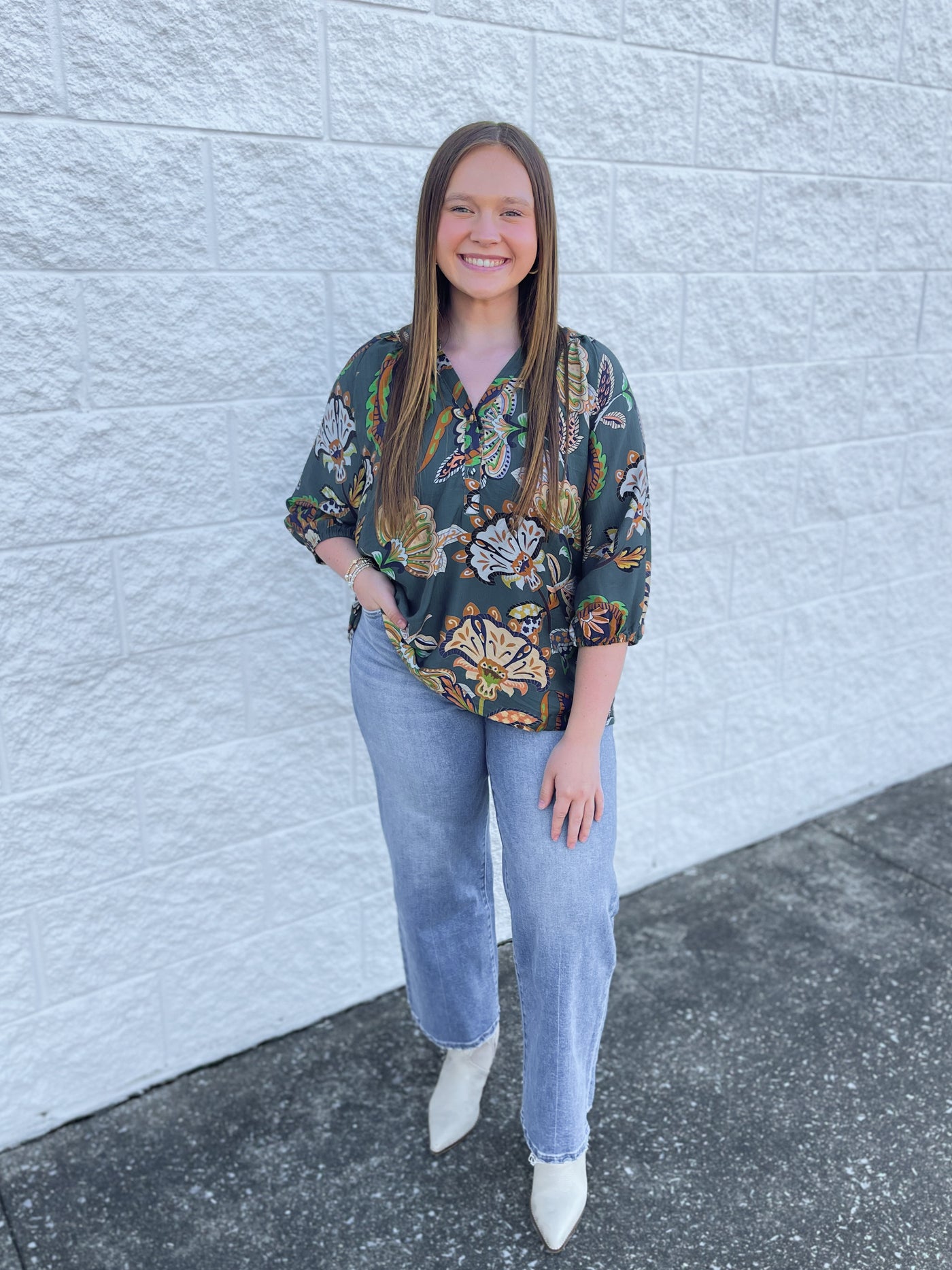 Umgee Teal Briar Top