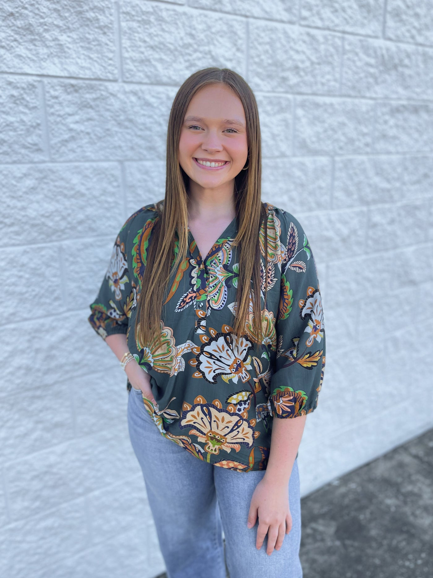 Umgee Teal Briar Top