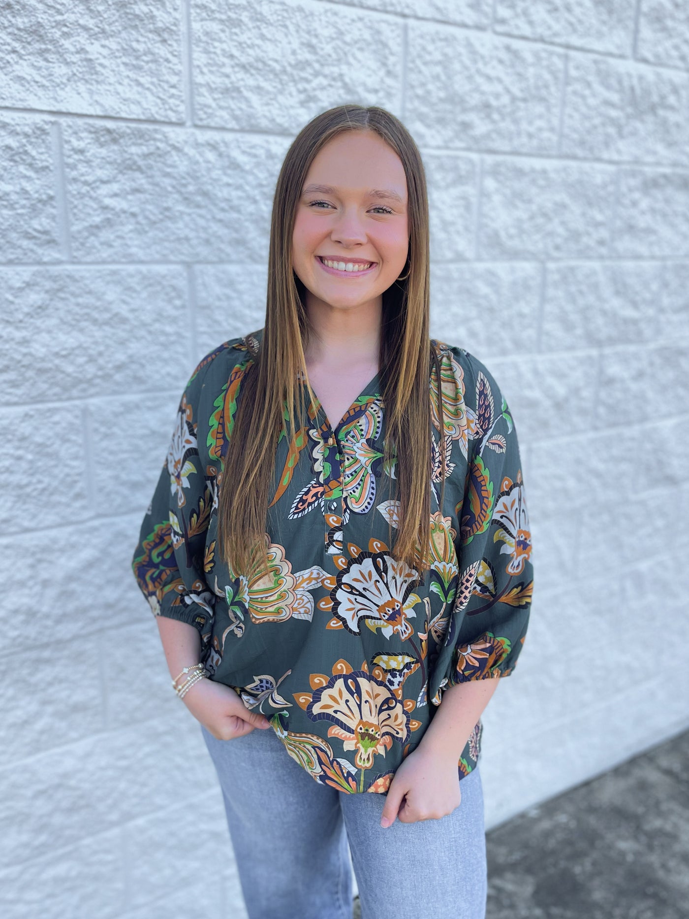 Umgee Teal Briar Top