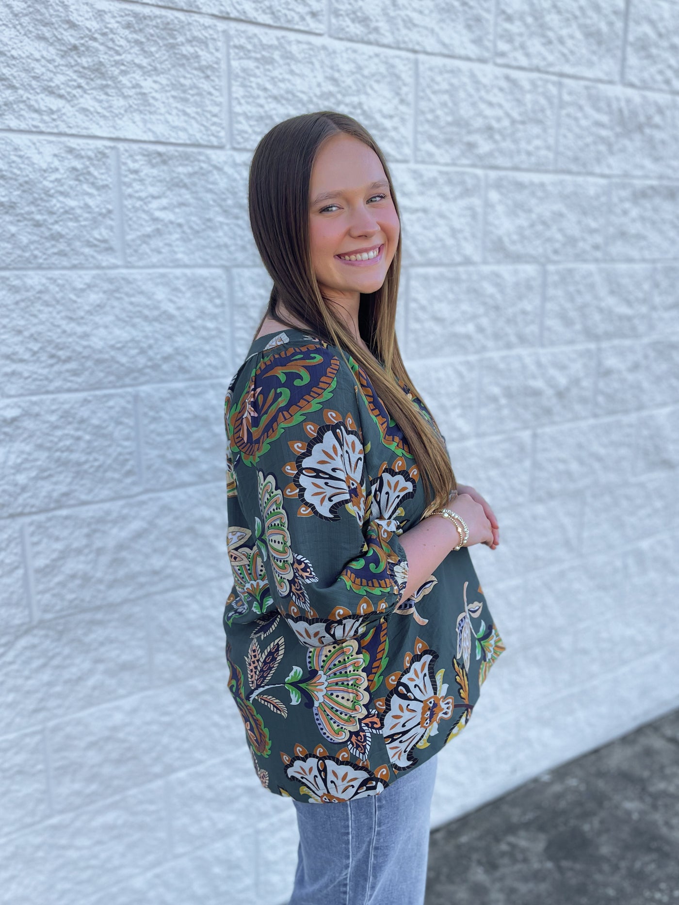 Umgee Teal Briar Top