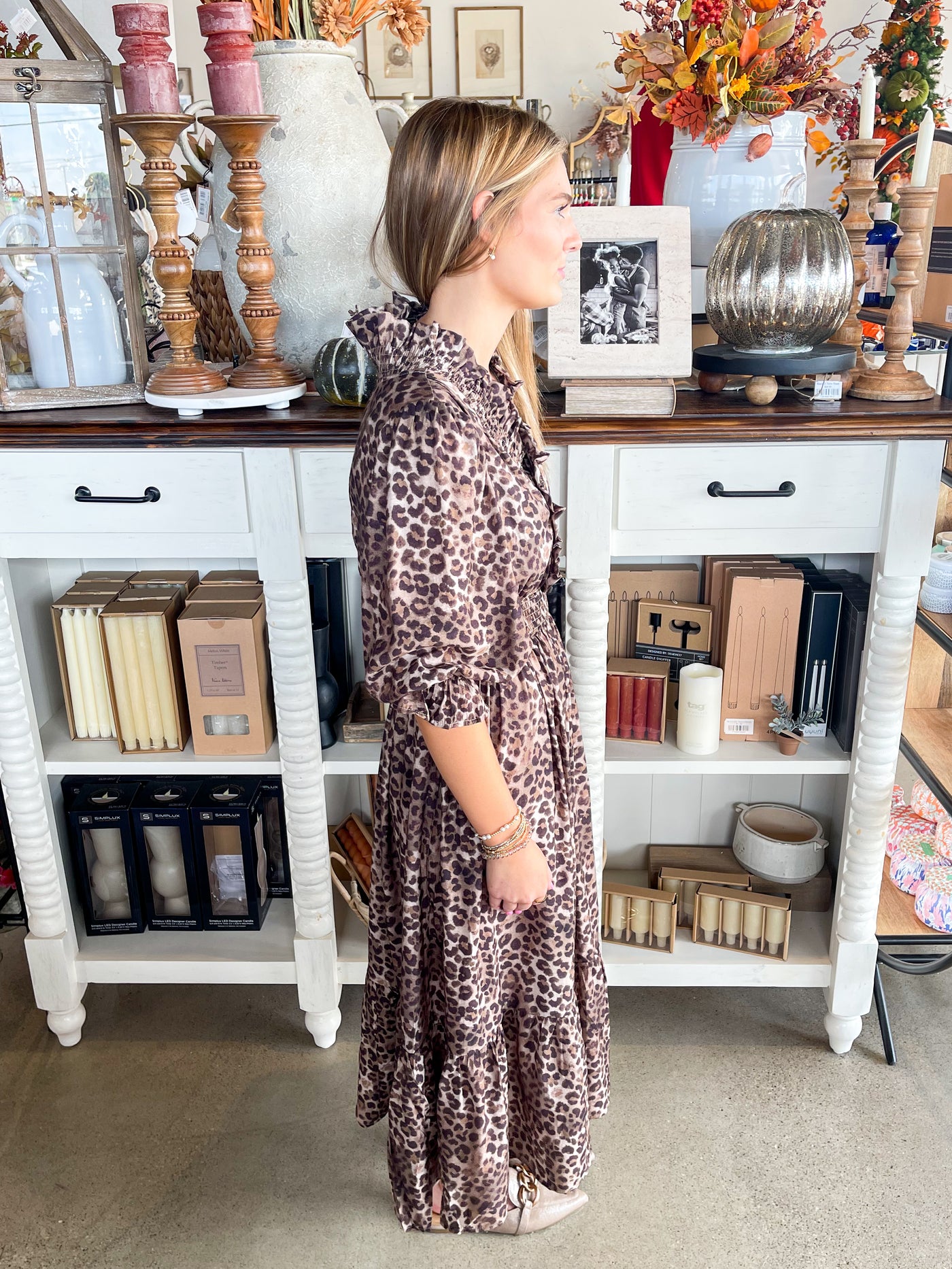 Umgee Brown Print Tonia Dress