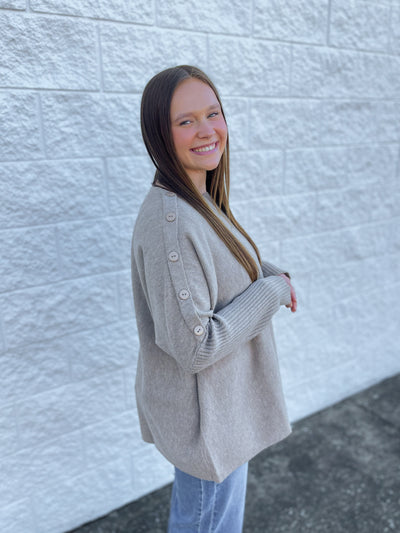 Sheffield Button Sweater One Size