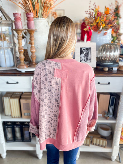 Dusty Mauve Gauze Joleane Top
