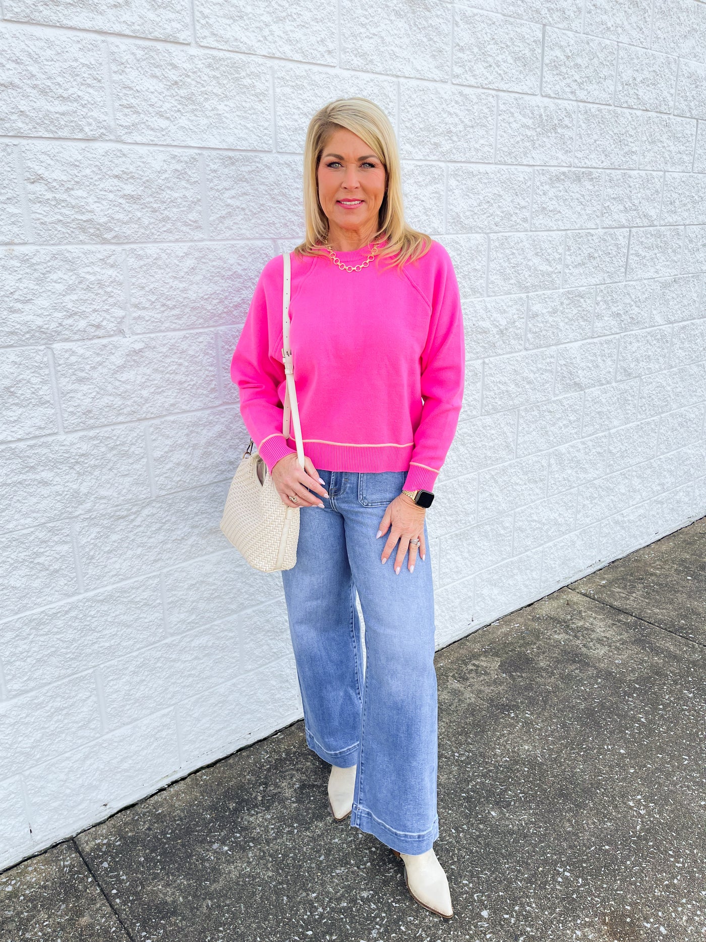 Candy Pink Hayden Sweater
