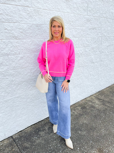 Candy Pink Hayden Sweater