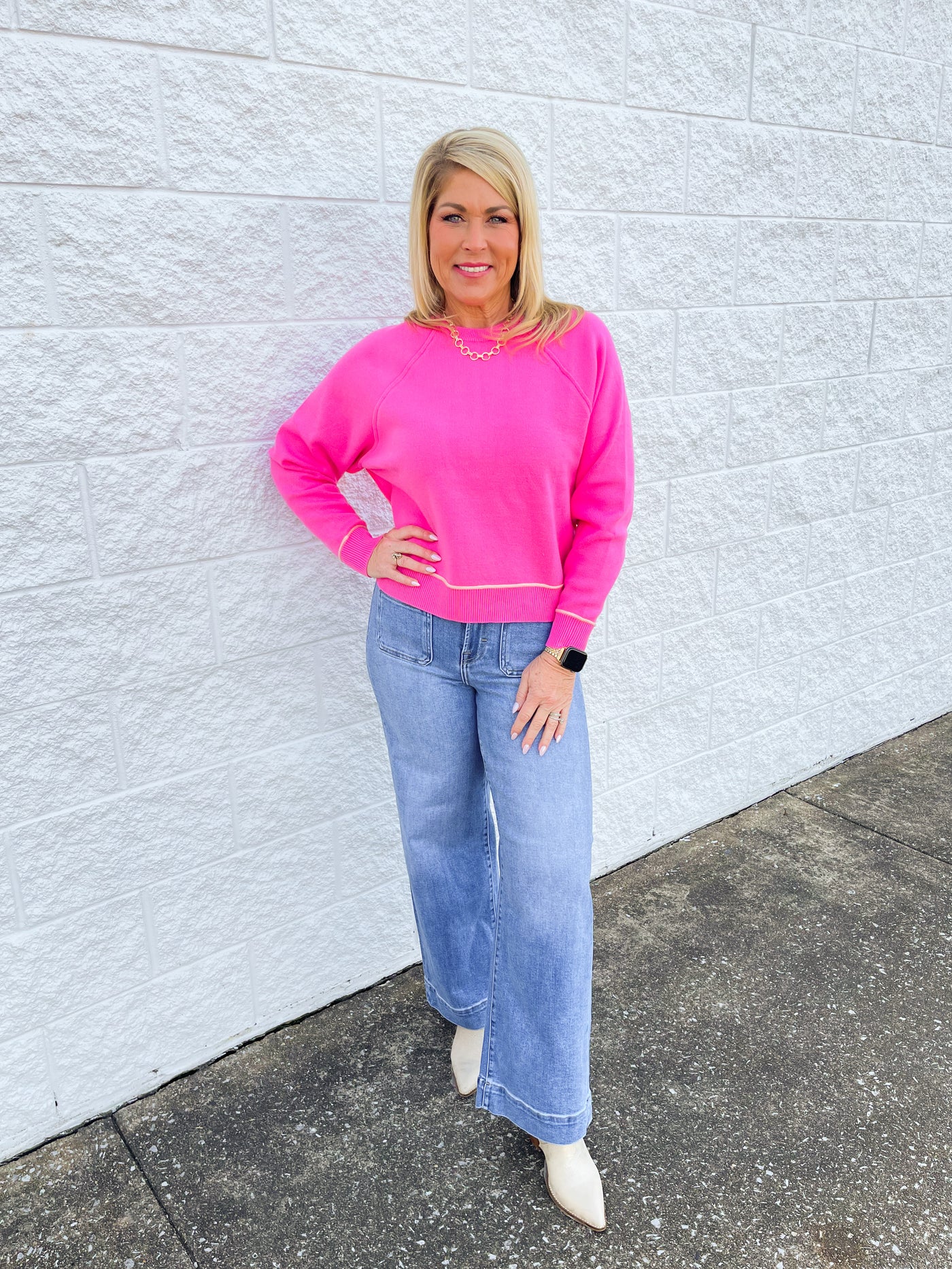 Candy Pink Hayden Sweater