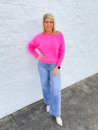 Candy Pink Hayden Sweater