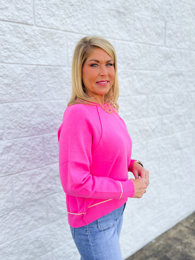 Candy Pink Hayden Sweater