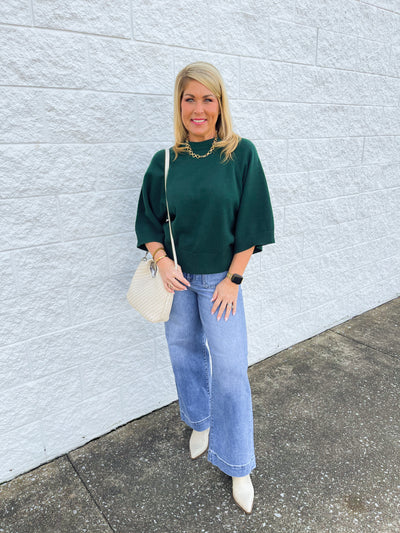 Jodifl Hunter Green Therese Sweater