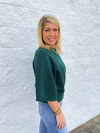 Jodifl Hunter Green Therese Sweater