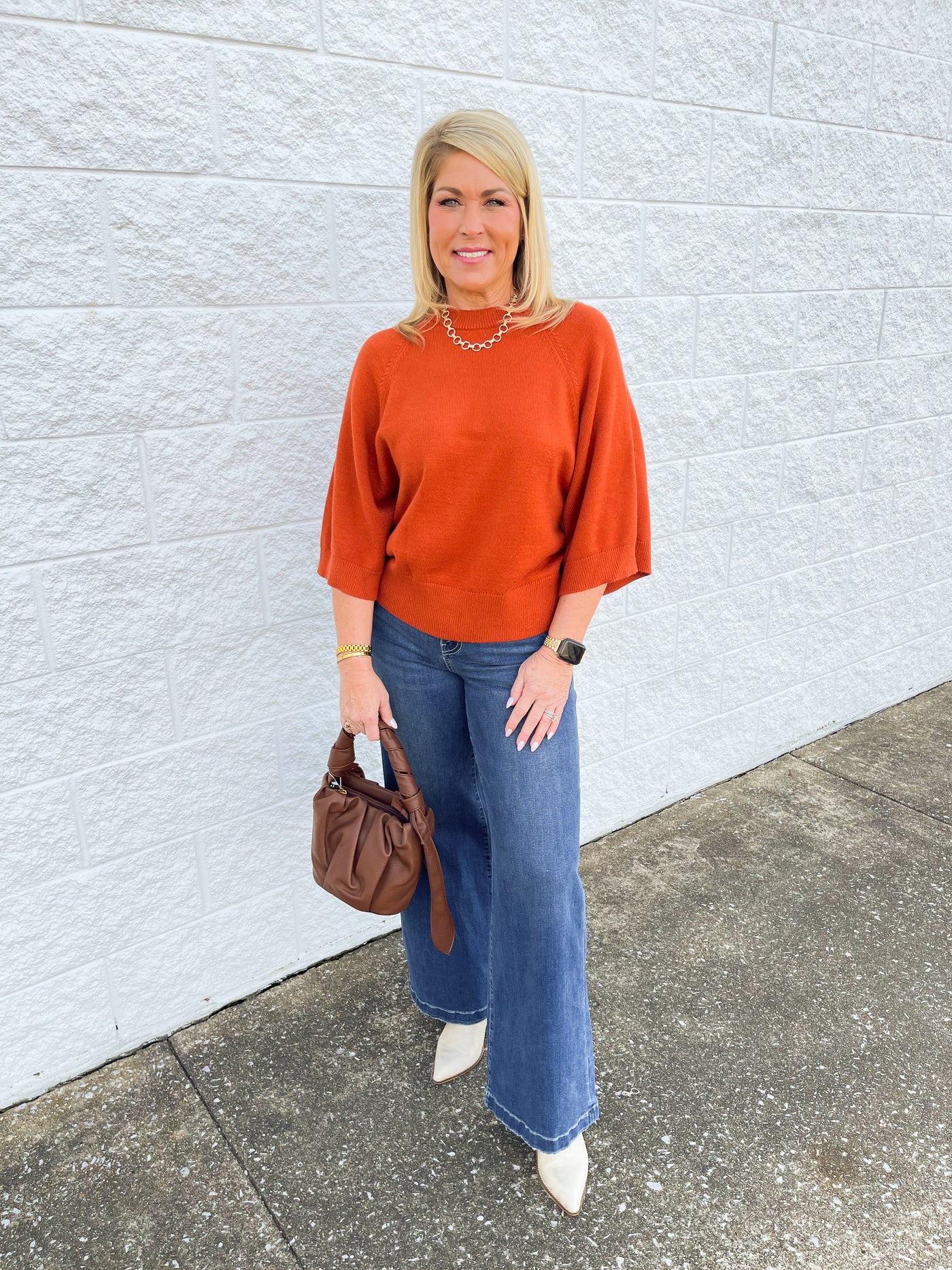 Jodifl Rust Therese Sweater