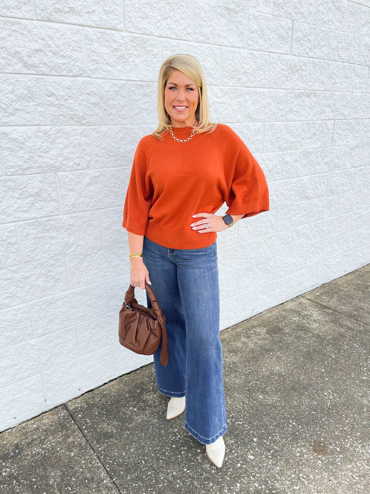 Jodifl Rust Therese Sweater