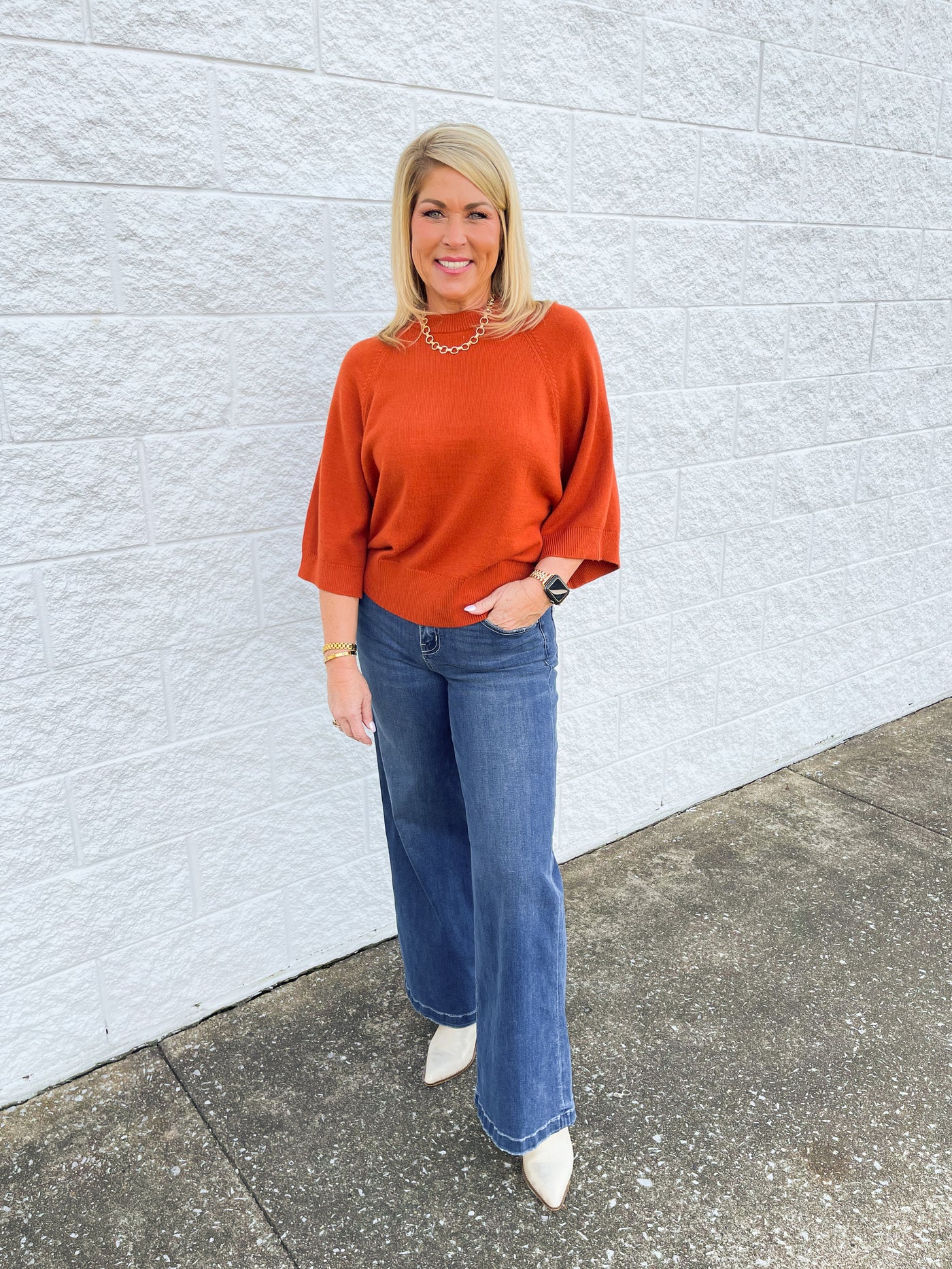 Jodifl Rust Therese Sweater