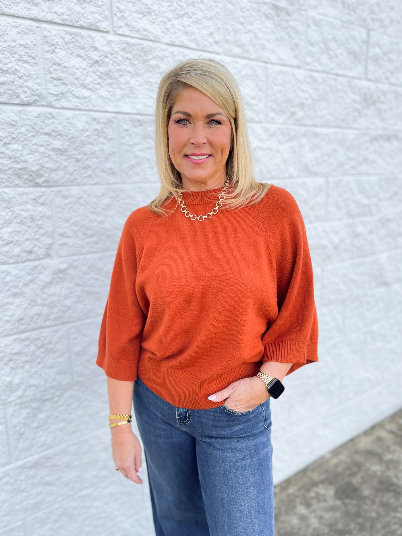 Jodifl Rust Therese Sweater