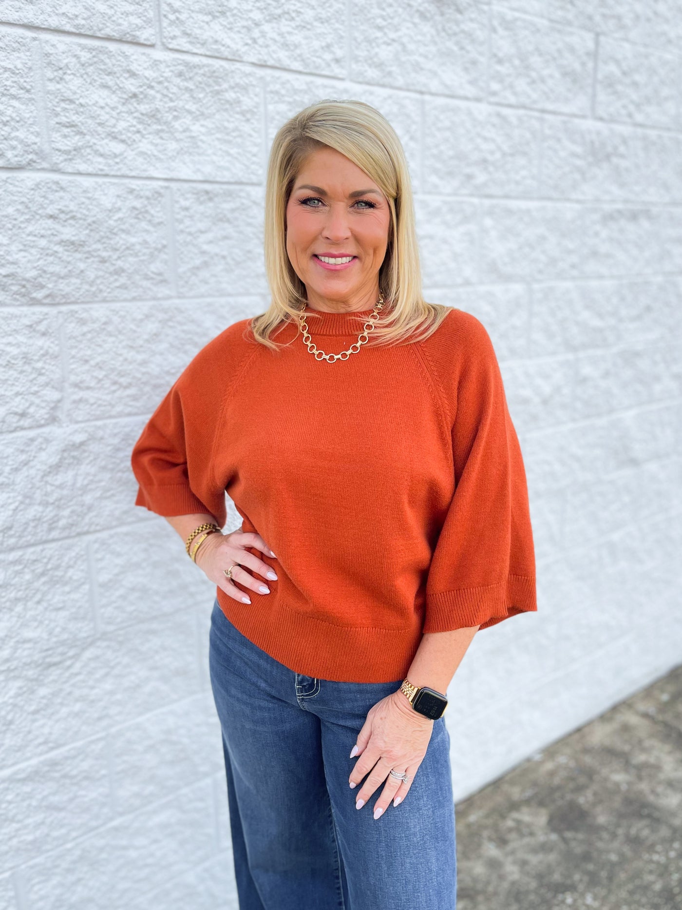 Jodifl Rust Therese Sweater