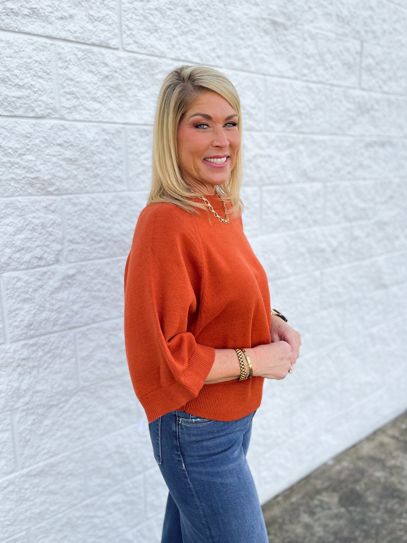 Jodifl Rust Therese Sweater