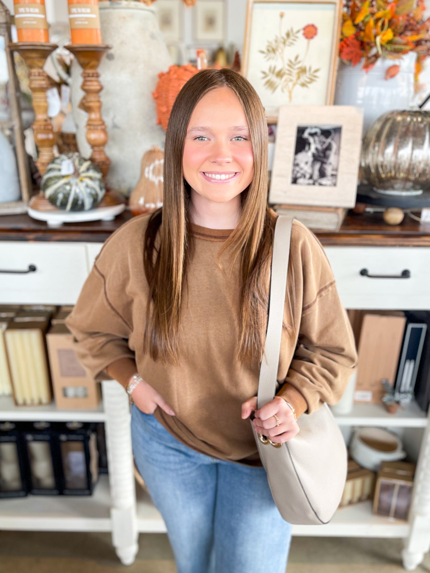 Umgee Brown Riley Top