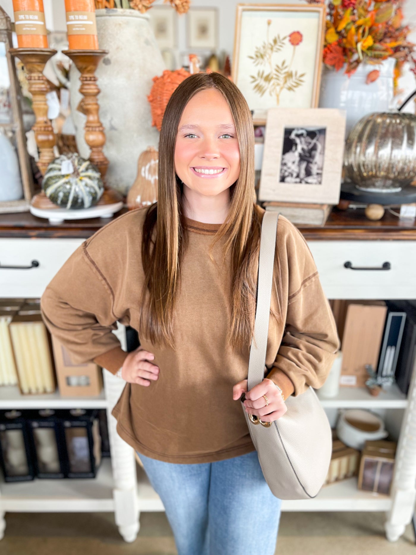 Umgee Brown Riley Top