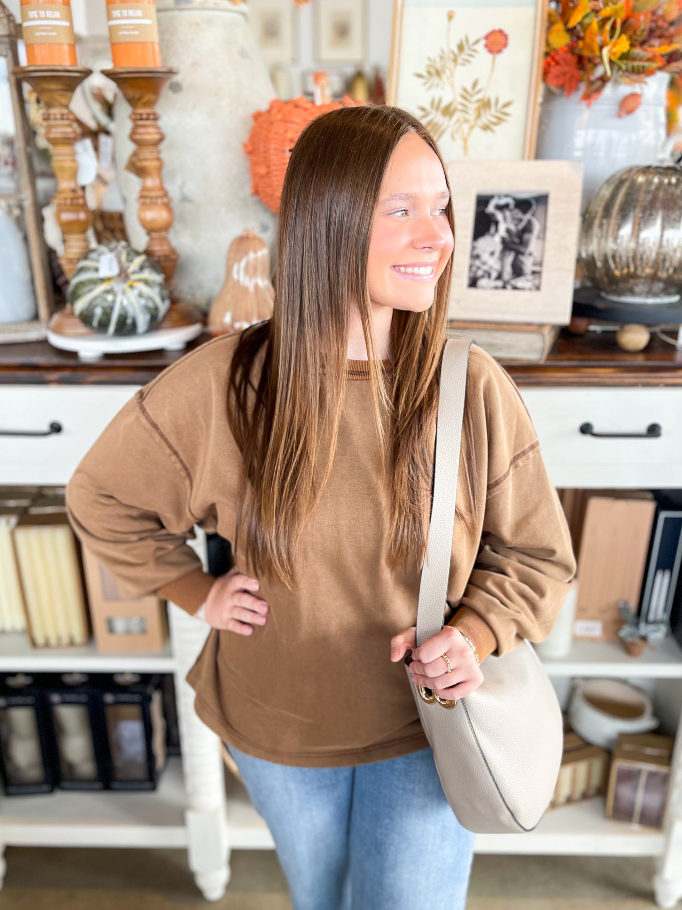Umgee Brown Riley Top
